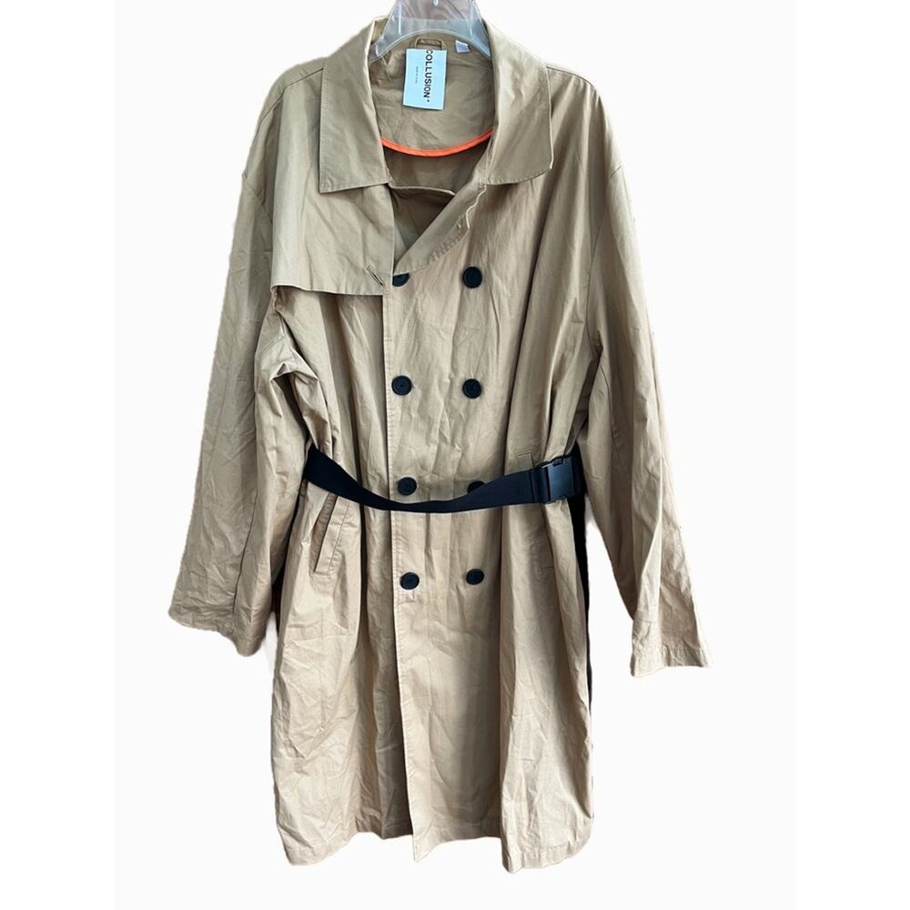 ASOS COLLUSION Unisex Belted Trench Coat 2XL